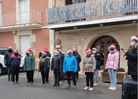 Tradicional cantada de nadales dels nens i nenes de l’Escola Ramon Farrerons
