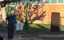 Inauguració de la placa commemorativa en record a les víctimes dels bombardejos